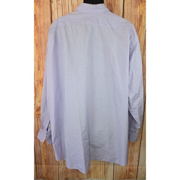 Polo Ralph Lauren Mens Classic Fit Long Sleeve Shirt 4XB Lavender Cotton - Picture 3 of 8